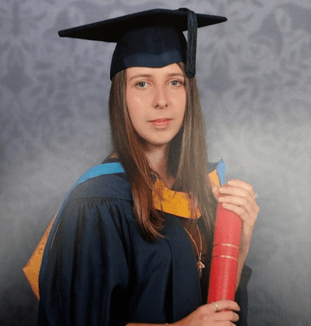 Holly at graduation